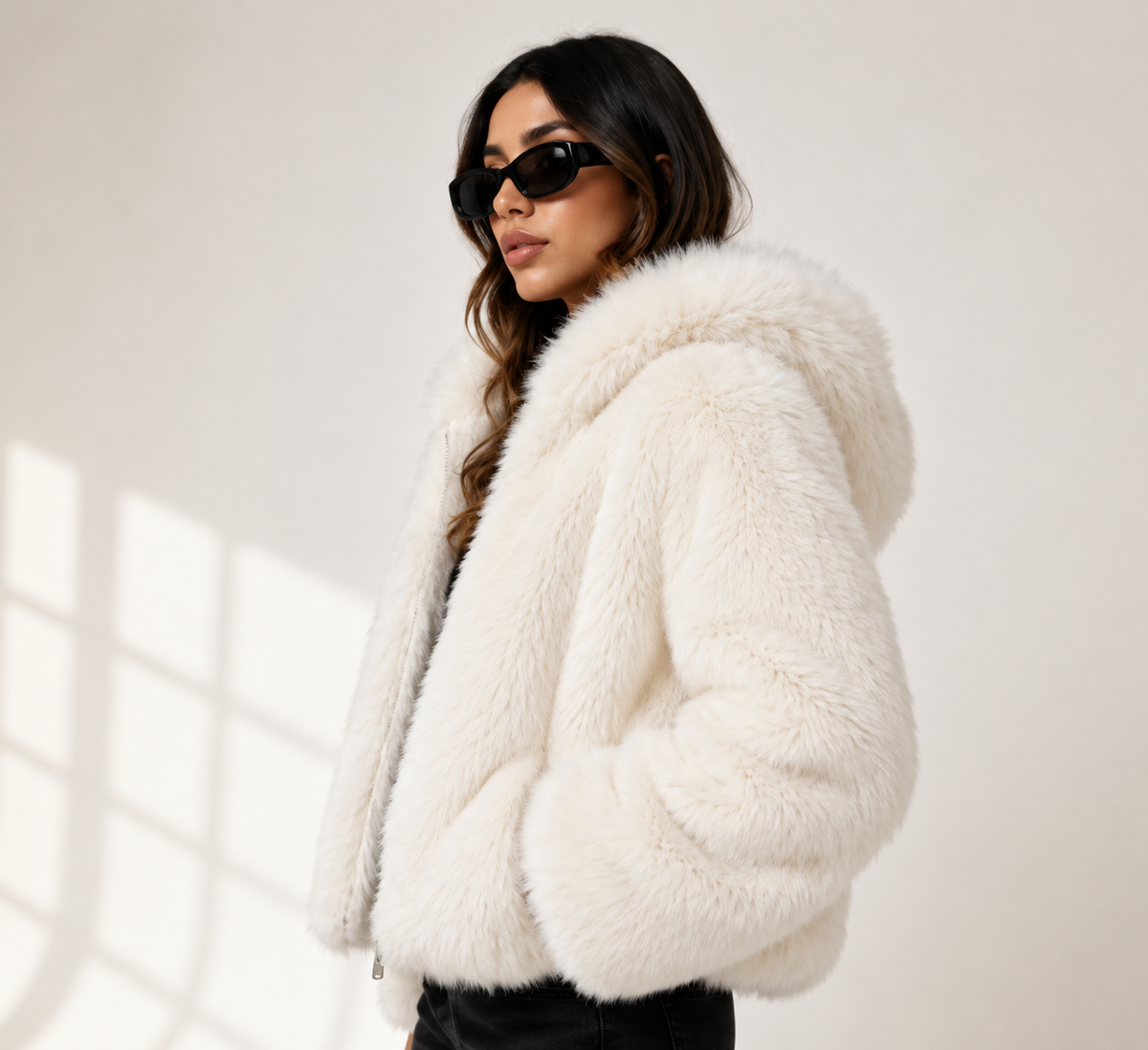 Women's Premium Faux Fur Coat – Sustainable Style