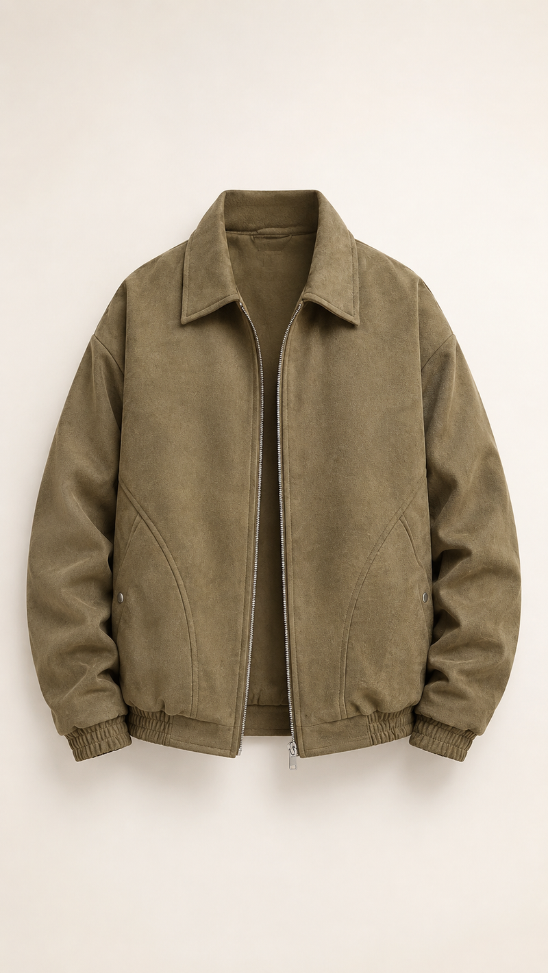 Mens American-style Jacket Lapel Coat Loose-fitting
