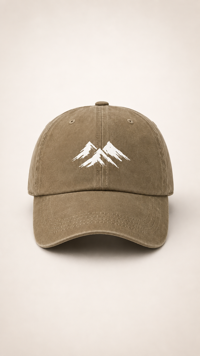 Printed Vintage Distressed Washed Mens Casual Cap