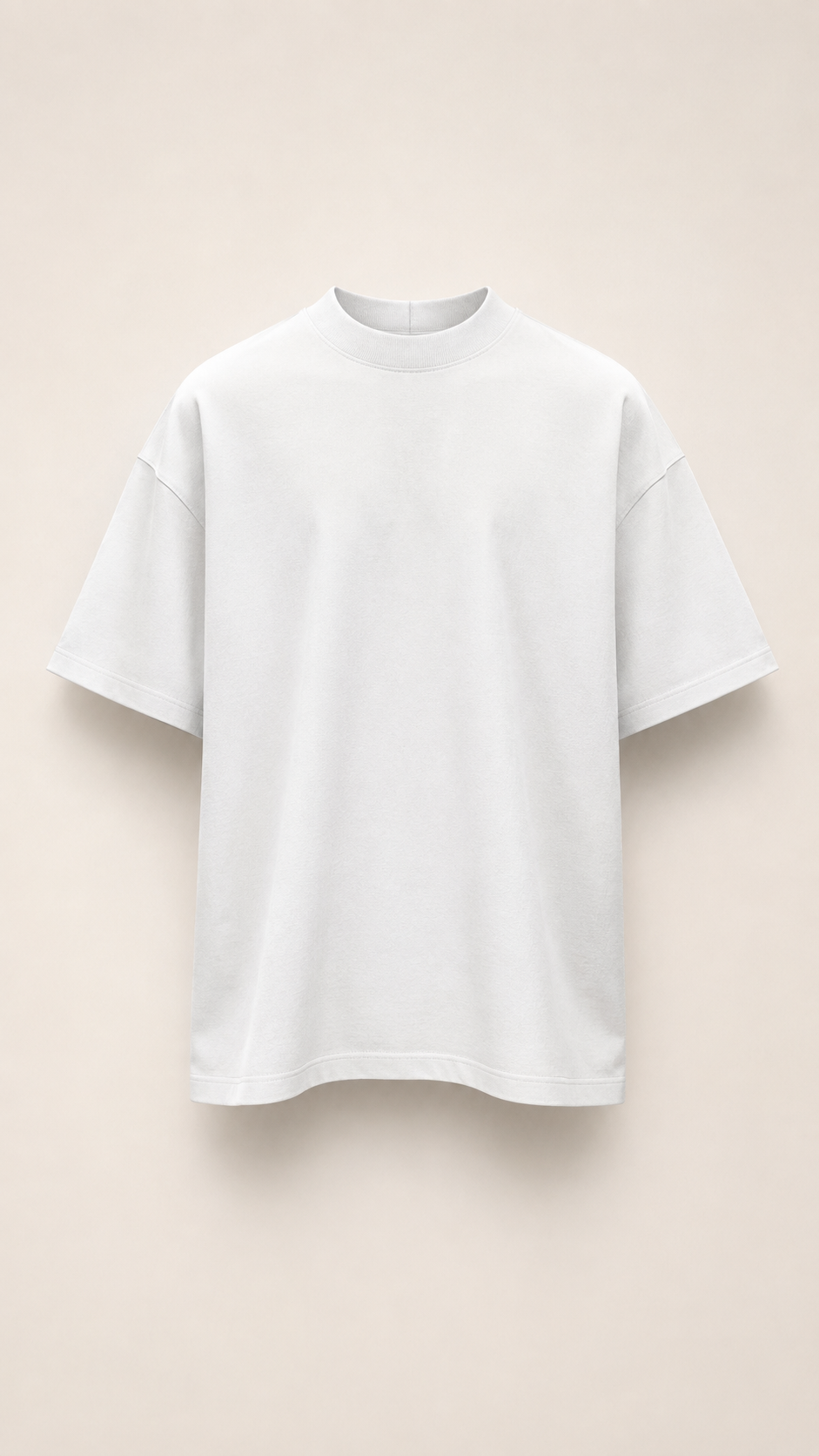 Plus Size Cotton Men's Blank T-Shirt White Oversized Retro Solid Color T-Shirt Large Size Men's Women's Fashion Short Sleeve Men's T-Shirt