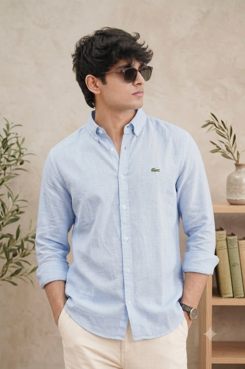 Branded Linen Shirt Full Sleeves