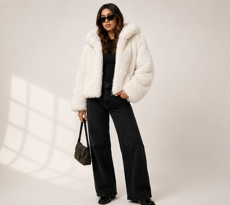 Women's Premium Faux Fur Coat – Sustainable Style